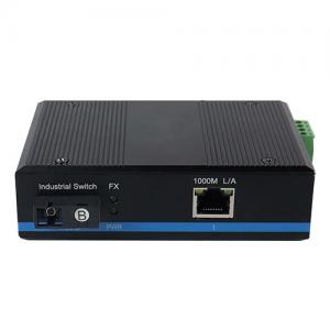 1000M Industrial Ethernet Switch 1xFiber 1RJ45