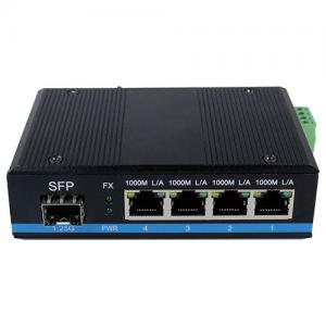 1000M Industrial Ethernet Switch 1xSFP 4RJ45