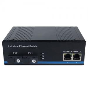 1000M Industrial Ethernet Switch 2xFiber 2RJ45