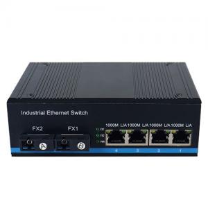 1000M Industrial Ethernet Switch 2xFiber 4RJ45