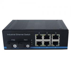 100M Industrial Ethernet Switch 2xFiber 6xRJ45
