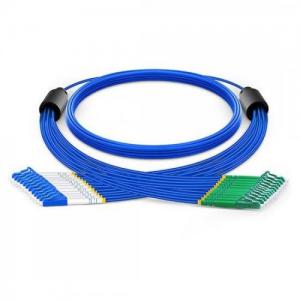 12 Strand LC UPC to LC APC OS2 Singlemode Armored Breakout Patch Cable