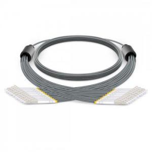 12 Strand LC UPC to LC UPC OM1/OM2 Multimode Armored Breakout Patch Cable