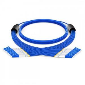 12 Strand LC UPC to LC UPC OS2 Singlemode Armored Breakout Patch Cable