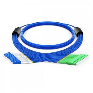 12 Strand LC UPC to SC APC OS2 Singlemode Armored Breakout Patch Cable