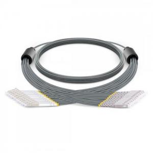 12 Strand LC UPC to SC UPC OM1/OM2 Multimode Armored Breakout Patch Cable