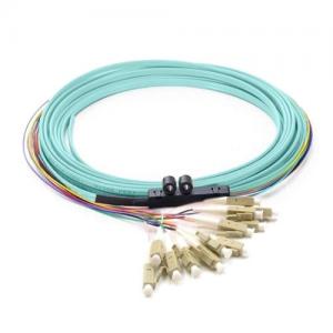 12F LC UPC OM3/OM4 MM Ribbon Fanout 0.9mm FO Pigtail