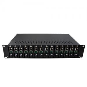 14 Slot 2U 19inch Media Converter Rack Mounted Chassis