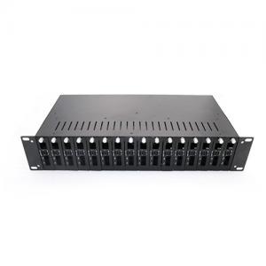 16 Slot 2U 19inch Media Converter Rack Mounted Chassis