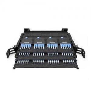 1U 19′ Rack Mount Ultra High Density MTP/MPO Enclosure with Cassettes