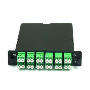 24 Fibers,1xMTP-24 or 2xMTP-12 to 24F LC APC OS2 SM Module Cassette