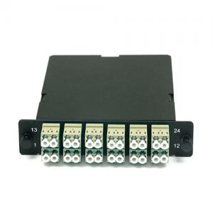 24 Fibers,1xMTP-24 or 2xMTP-12 to 24F LC OM1/2 Module Cassette