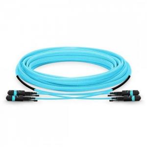 24F MTP/MPO to MTP/MPO OM3 MM Push-Pull HD Trunk Cable