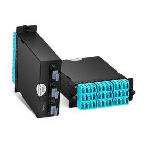 36 Fibers,3xMTP/MPO-12 to 18xLC Duplex OM3 MM Module Cassette