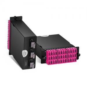 36 Fibers,3xMTP/MPO-12 to 18xLC Duplex OM4 MM Module Cassette