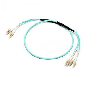 4F LC UPC to LC UPC OM3/OM4 MM 2.0mm Breakout Patch Cable