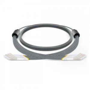 6 Strand LC UPC to LC UPC OM1/OM2 Multimode Armored Breakout Patch Cable