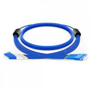 6 Strand LC UPC to SC UPC OS2 Singlemode Armored Breakout Patch Cable