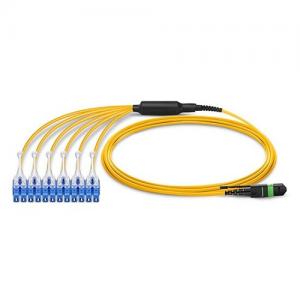 8/12F MTP/MPO to LC OS2 Singlemode Push-Pull Harness Cable