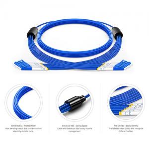 Customized LC/SC/FC/ST/E2000 3.0mm SM/MM Armored Breakout Patch Cable