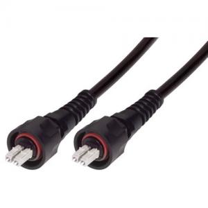 IP67 LC Duplex Multimode Military Grade Armored Patch Cord