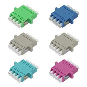 LC Quad One-piece Adapter with Flange