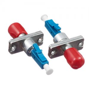 LC UPC Male to ST UPC Female SM Rectangular Hybrid Adapter