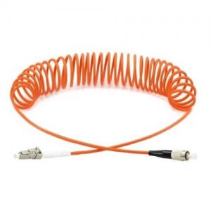 LC to FC OM1/OM2 Multimode Curl Patch Cord 
