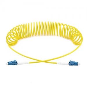 LC to LC OS2 Singlemode Curl Patch Cord 