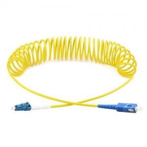 LC to SC OS2 Singlemode Curl Patch Cord 