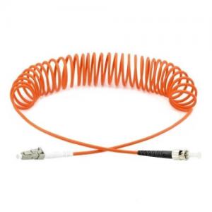 LC to ST OM1/OM2 Multimode Curl Patch Cord 