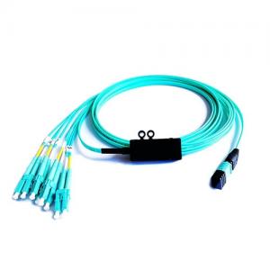 MTP/MPO to LC UPC OM3 MM 2.0mm Ribbon Fanout Cable