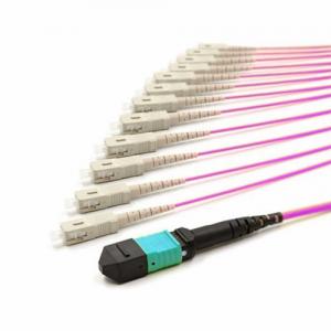 MTP/MPO to SC UPC OM4 Multimode 2.0mm Fanout Cable