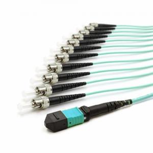 MTP/MPO to ST UPC OM3 Multimode 2.0mm Fanout Cable