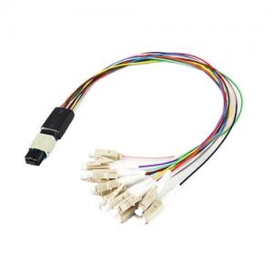 MTP/MPO with Flat Ribbon Boot to LC UPC OM1/OM2 MM 0.9mm Fanout Cable