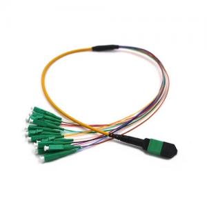 MTP/MPO with Mini Boot to LC APC OS2 SM 0.9mm Fanout Cable
