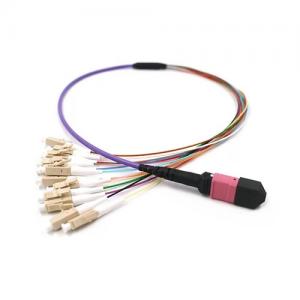 MTP/MPO with Mini Boot to LC UPC OM4 MM 0.9mm Fanout Cable