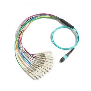 MTP/MPO with Mini Boot to SC UPC OM3 MM 0.9mm Fanout Cable