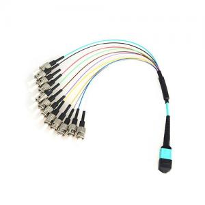 MTP/MPO with Mini Boot to ST UPC OM3 MM 0.9mm Fanout Cable