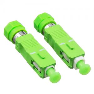 SC APC Male to FC APC Female Singlemode Hybrid Adapter