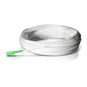 SC APC to SC APC Simplex SM Drop Cable Patch Cable White Jacket