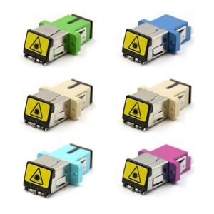 SC Simplex Metal Shuttered Avoid Laser Adapter with Flange