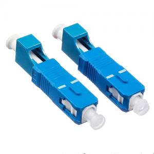SC UPC Male to LC UPC Female Singlemode Hybrid Adapter