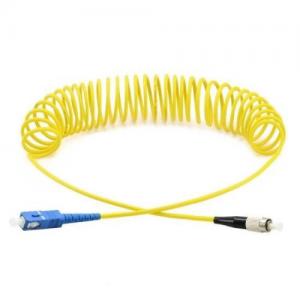 SC to FC OS2 Singlemode Curl Patch Cord 