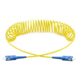 SC to SC OS2 Singlemode Curl Patch Cord 
