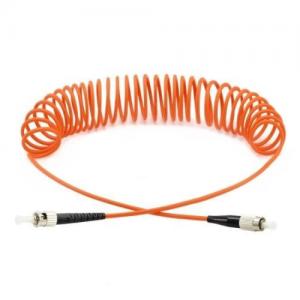 ST to FC OM1/OM2 Multimode Curl Patch Cord 