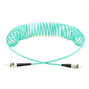 ST to FC OM3/OM4 Multimode Curl Patch Cord 