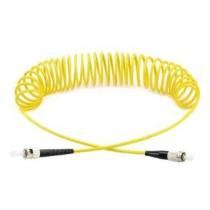 ST to FC OS2 Singlemode Curl Patch Cord 