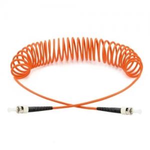 ST to ST OM1/OM2 Multimode Curl Patch Cord 