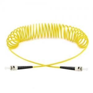 ST to ST OS2 Singlemode Curl Patch Cord 
